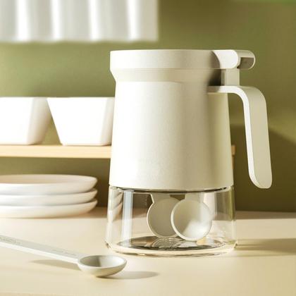 Imagem de Açucareiro Porta Condimento de Vidro C/ Tampa e Colher 350ml