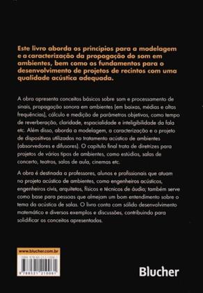 Imagem de Acústica de salas: projeto e modelagem - Edgard Blücher