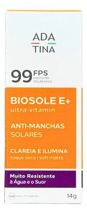 Imagem de Ada Tina Biosole E+ Protetor Solar Fps99 Stick Anti Manchas seco sedoso Difendiox