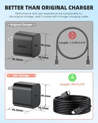 Imagem de Adaptador AC de carregador KOVA 60W para Nintendo Switch 2 com cabo de 3 m