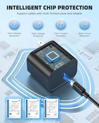 Imagem de Adaptador AC de carregador KOVA 60W para Nintendo Switch 2 com cabo de 3 m