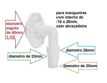 Imagem de Adaptador Amanco duplo RETO para 2 Máq. Lavar Esgoto 40 - 350725K140