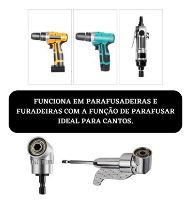 Imagem de Adaptador Angular Longo + Curto Para Parafusadeira 105º Pro