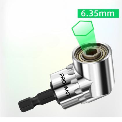 Imagem de Adaptador Angular Magnético 1/4 Para Furadeira e Parafusadeira 105 Graus