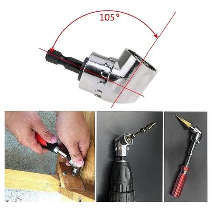 Imagem de Adaptador angular para parafusadeira 105 graus curto  encaixe 1/4