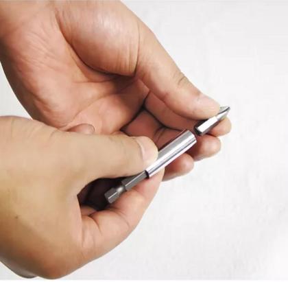 Imagem de Adaptador Bits Magnético 60mm Encaixe 14 Aço Cr-v C/ 10 Pc