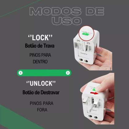 Imagem de Adaptador Bivolt Universal  Use em Qualquer País