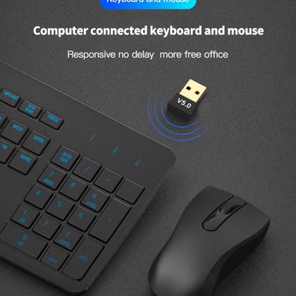 Imagem de Adaptador Bluetooth 5.0 Para Pc Ou Notebook - Receptor Usb AT-BL5.0