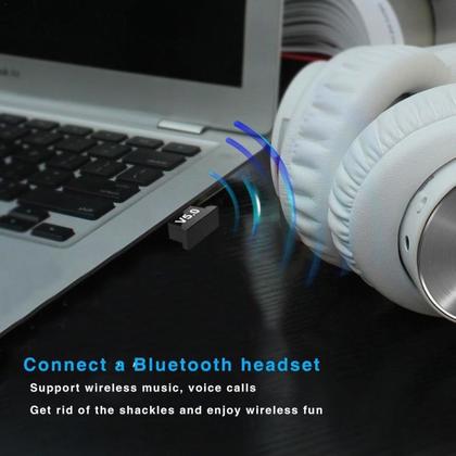 Imagem de Adaptador Bluetooth 5.0 Para Pc Ou Notebook - Receptor Usb AT-BL5.0