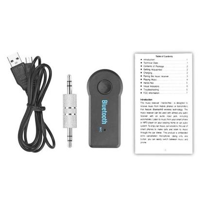 Imagem de Adaptador Bluetooth Veicular P2 Receptor Conversor para Carro.