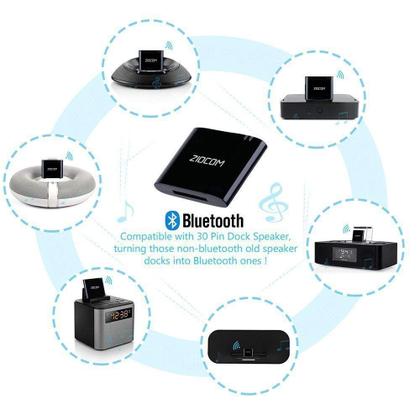 Adaptador Bluetooth ZIOCOM para Bose SoundDock - Receptor de Áudio