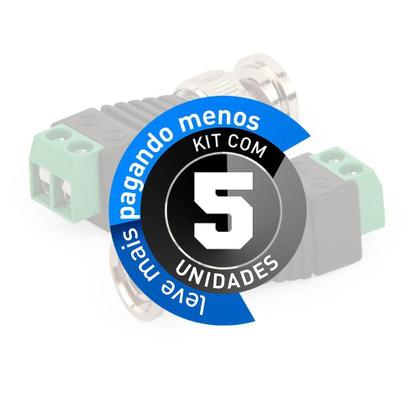 Imagem de Adaptador Borne Plug Bnc Macho - Kit Com 5