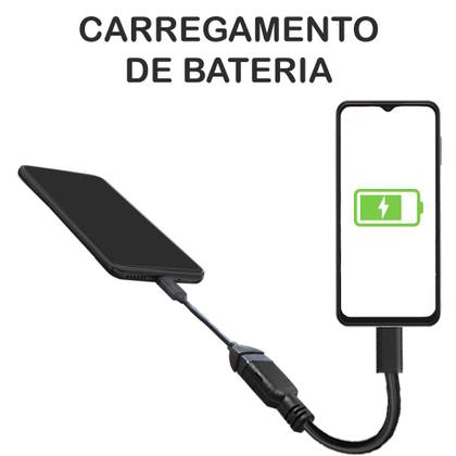 Imagem de Adaptador Cabo OTG Tipo C Mini Macro USB Macho