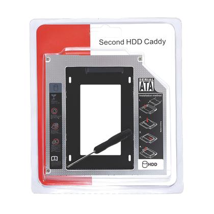 Imagem de Adaptador Caddy Case para Notebook 12.7mm Instalação Fácil para Segundo HD SSD 2.5”