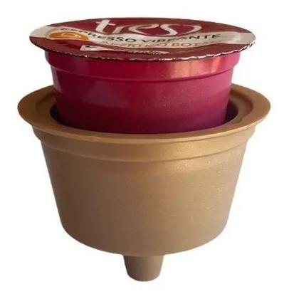 Imagem de Adaptador Capsulas 3 Corações Para Maquina Dolcegusto DOURADO