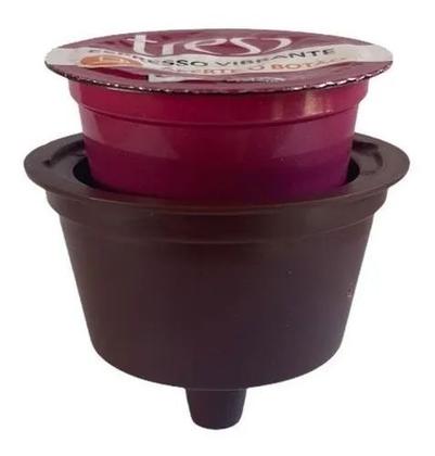 Imagem de Adaptador Capsulas 3 Corações Para Maquina Dolcegusto MARROM