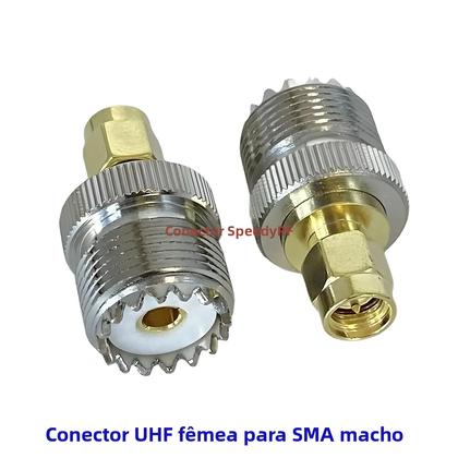 Imagem de Adaptador Coaxial UHF SO239 Para SMA Macho/Fêmea PL259 Conector RF De Latão Terminais De Fio