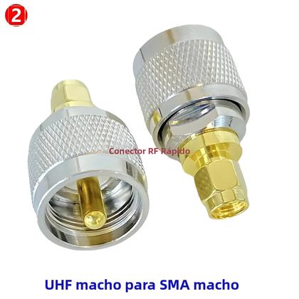 Imagem de Adaptador Coaxial UHF SO239 Para SMA Macho/Fêmea PL259 Conector RF De Latão Terminais De Fio