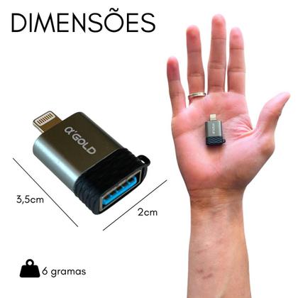 Imagem de Adaptador Compatível Com iPhone Usb Mod: Cba-22 Agold