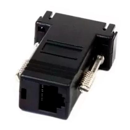 Imagem de Adaptador Conector Vga Fêmea Para Rj45 Extensão De Sinal