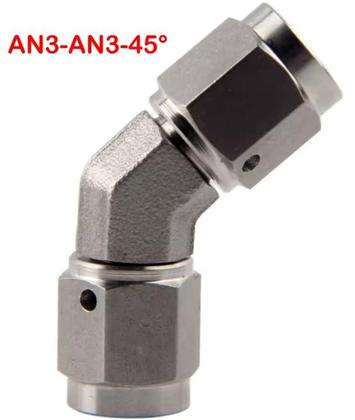 Imagem de Adaptador conetor mangueira freio hidraulico inox 45 an3
