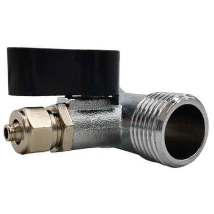 Imagem de Adaptador Conexão 1/2 para 1/4 com Registro Compatível com Purificador de Água Electrolux PE10X