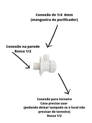 Imagem de Adaptador Conexão Para Mangueira De Filtro Purificador Agua