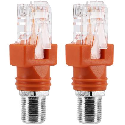 Adaptador conversor BERANMEY RF para RJ45 F Feminino para RJ45 Macho Imagem de Adaptador conversor BERANMEY RF para RJ45 F Feminino para RJ45 Macho