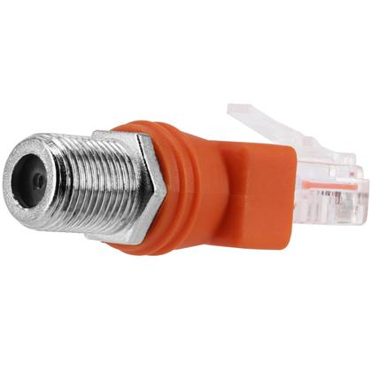 Adaptador conversor BERANMEY RF para RJ45 F Feminino para RJ45 Macho Imagem de Adaptador conversor BERANMEY RF para RJ45 F Feminino para RJ45 Macho