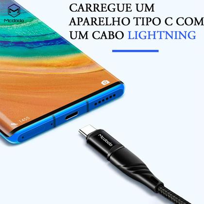 Imagem de Adaptador Conversor do Cabo Lightning Para Cabo Usb-C Tipo-C