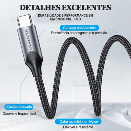 Imagem de Adaptador Conversor do Fone De ouvido Para Entrada Tipo C