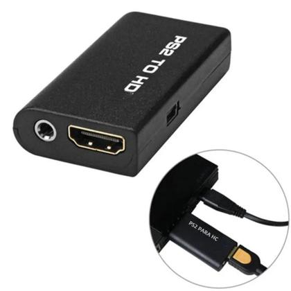 Imagem de Adaptador Conversor HDMI para PS2 - Com Áudio e Vídeo 3,5mm - Suporta 480i/480p/576i