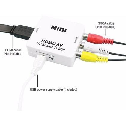 Imagem de Adaptador Conversor hdmi para video composto RCA AV
