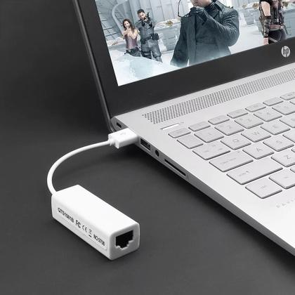Imagem de Adaptador Conversor Placa Rede Rj45 Usb Internet Notebook Pc