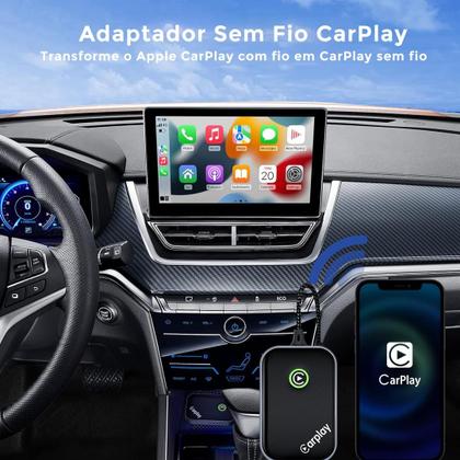 Imagem de Adaptador Conversor Sem Fio Wifi CarPlay Imenso para Iphone - IMS-247