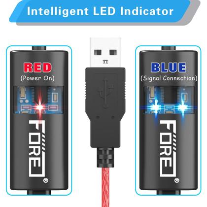 Imagem de Adaptador de cabo de interface MIDI para USB FORE Red - 2m