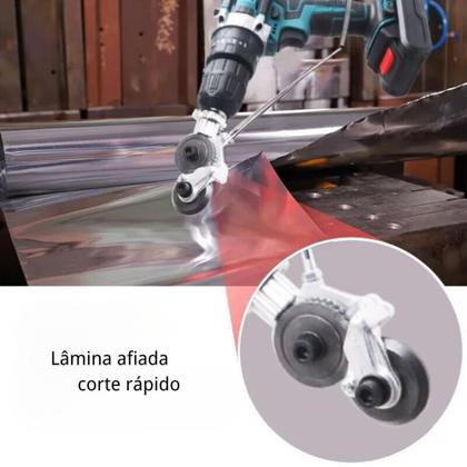Imagem de Adaptador De Corte De Chapa Metal Alumínio Conector Acessório Para Parafusadeira - KNF