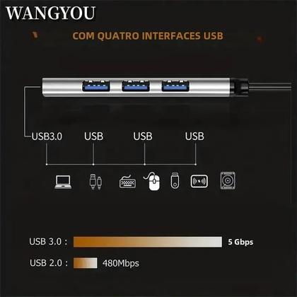 Imagem de Adaptador de Doca USB-C Multifuncional de Alta Velocidade para Celular e Computador