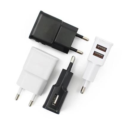 Imagem de Adaptador De Energia USB Universal 5V 2A Com Duas Portas Carregador AC DC Para iPhone Android