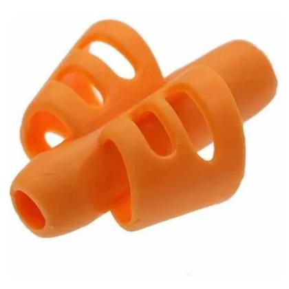 Imagem de Adaptador De Escrita Pega Lápis Autista Tdah Ansiedade Cor Variada Azul, Laranja ou Verde