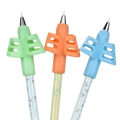 Imagem de Adaptador De Escrita Pega Lápis Autista Tdah Ansiedade Cor Variada Azul, Laranja ou Verde
