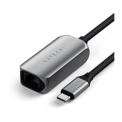 Imagem de Adaptador de Rede Satechi Gigabit Ethernet, USB-C 2.5, Cinza - ST-AE25M