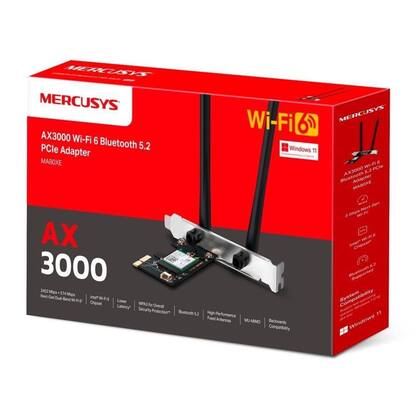 Imagem de Adaptador de Rede Tp-link MA80XE, Sem Fio, 2402 Mbps, 2 Antenas, Preto - MA80XE