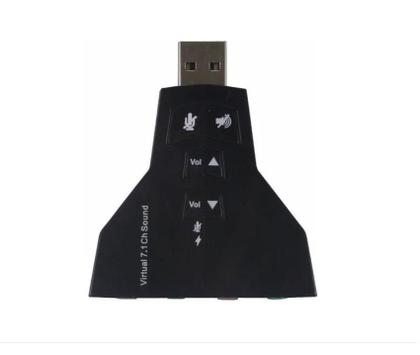 Imagem de Adaptador De Som Audio Usb 7.1 Para Pc/Ps3/Notebook Headset