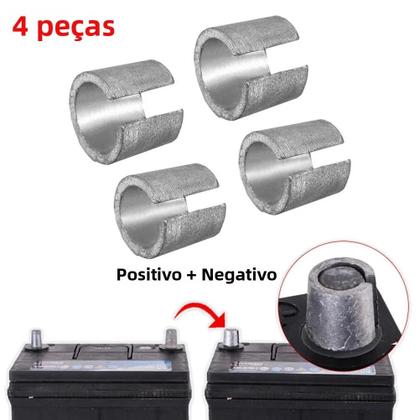 Imagem de Adaptador De Terminal Negativo De Bateria 16mm (2 Peças) - Conectores Metálicos Para Carro