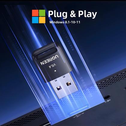 Imagem de Adaptador Dongle USB Bluetooth 5.4 Para PC, Alto-falante, Mouse, Teclado, Receptor E Transmissor De