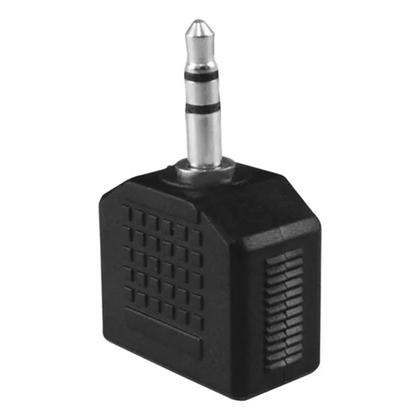 Imagem de Adaptador Duplicador Audio Reprodução Fone De Ouvido Mesa de Som MP3 1 Pino P2 x 2 Saídas P2 Fêmea