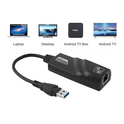 Imagem de Adaptador Ethernet Usb 3.0 Gigabit 10/100/1000 Compativel Pc Switch Ps5