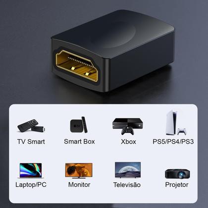 Imagem de Adaptador Extensor Fêmea X Fêmea Gold Para Cabo Hdmi - Mxt