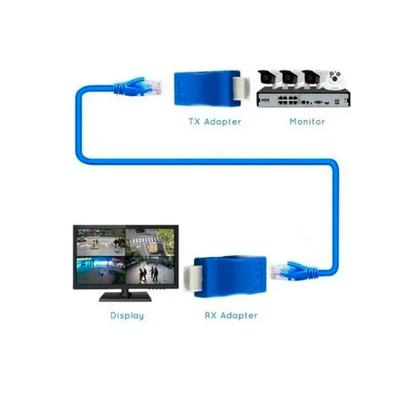 Imagem de Adaptador Extensor Hdmi via cabo Rj45 Até 30 Metros